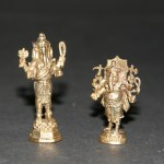Ganesha staand, messing 3.5cm